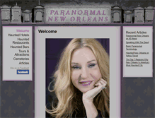 Tablet Screenshot of paranormalneworleans.com